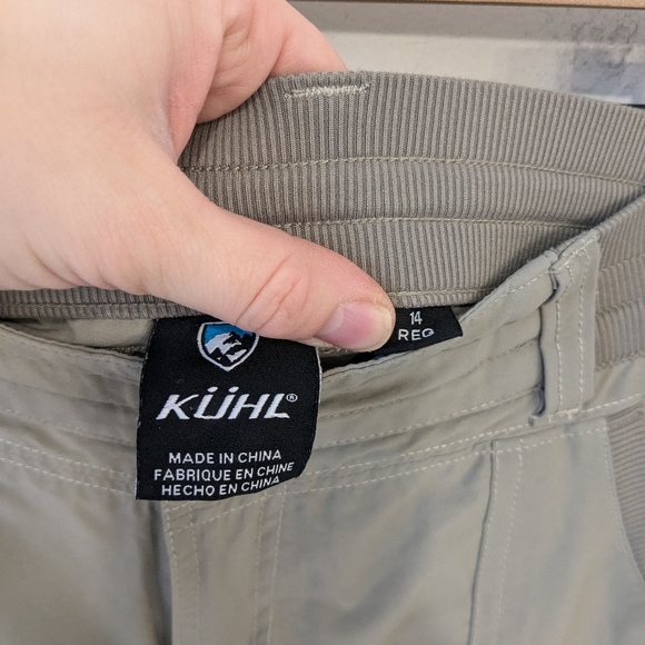 KUHL Women's Tan Insect Shield Hiking Camping Outdoor Nylon Capri Pants 14 - Picture 7 of 11